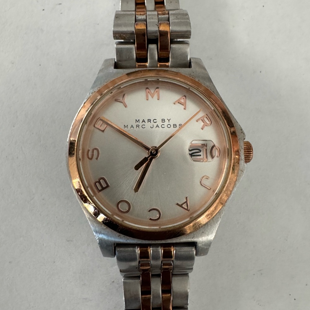 Marc by Marc Jacobs Two-Tone Silver and Rose Gold Watch